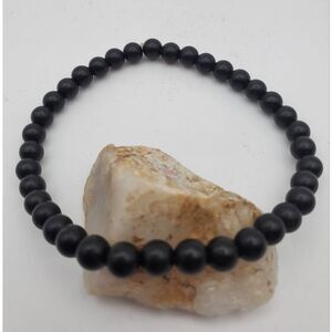 Black beaded midnight affair bracelet‎